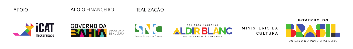 Logos — iCAT, PNAB, Ministério da Cultura, Governo Federal